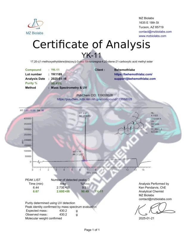 BEHEMOTH LABZ yk-11