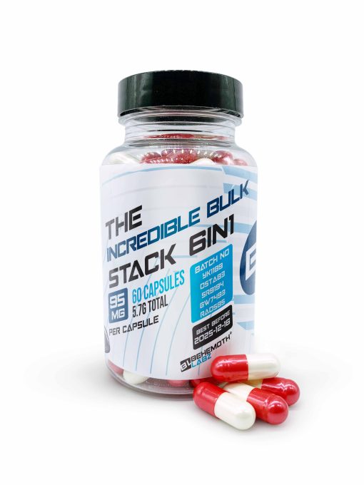 The Incredible Bulk Capsules (ACP-105 + YK-11 + MK-2866 + SR-9011 + GW-0742 + TLB-150) Single View | behemothlabz