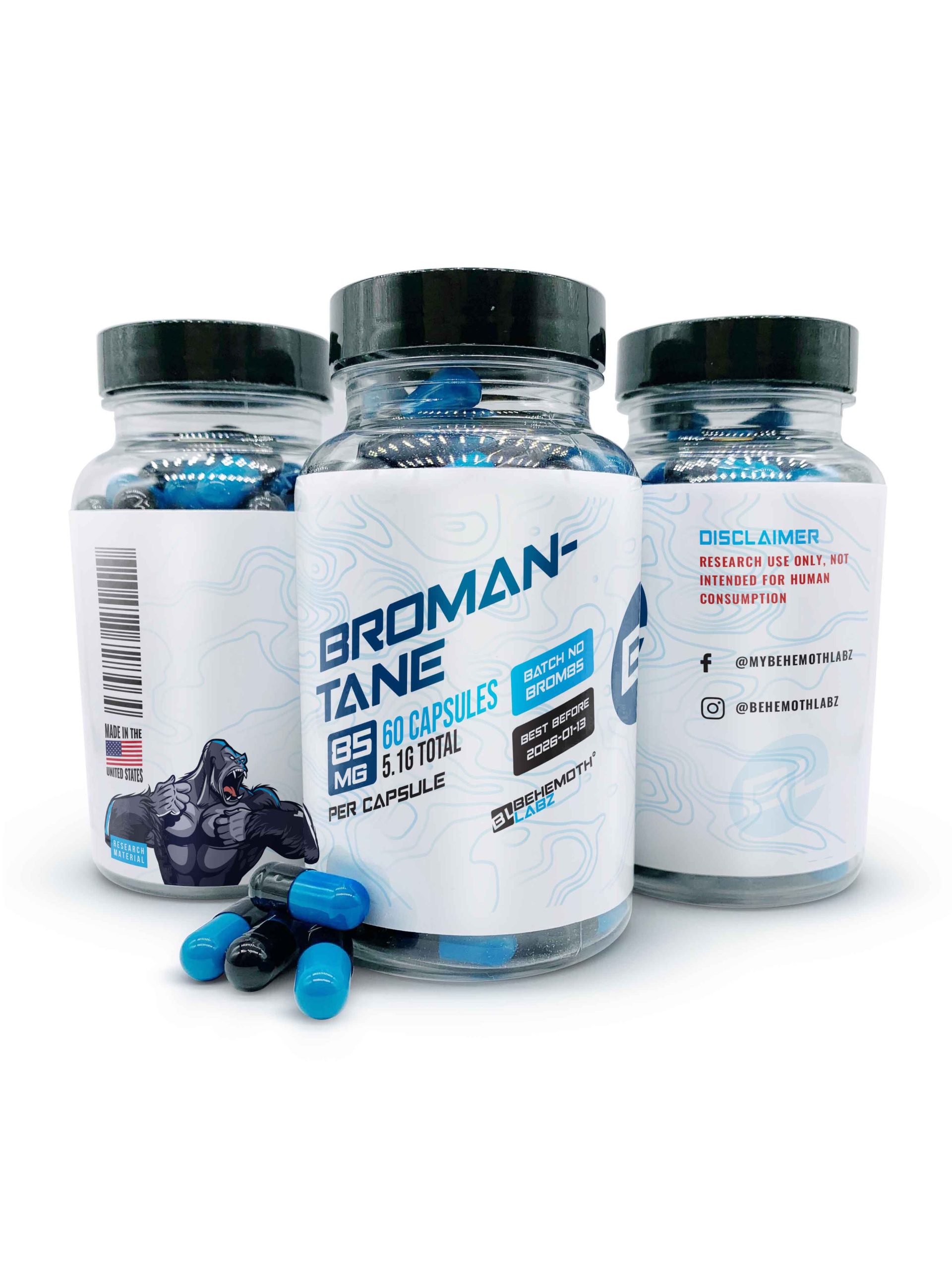 Bromantane Capsules For Sale | USA Made | Fast Shipping