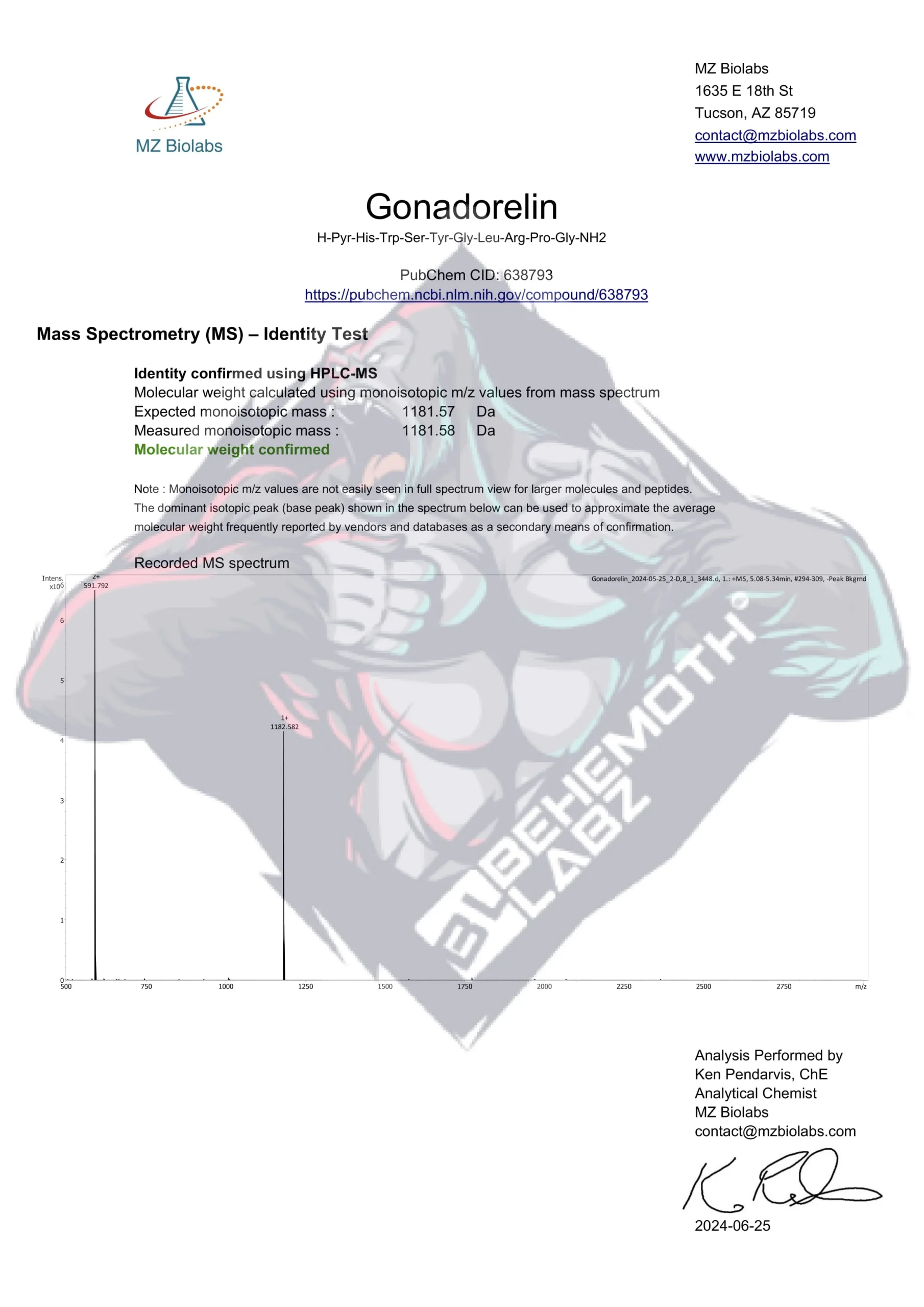 BEHEMOTH LABZ Gonadorelin