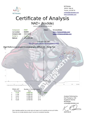 NAD+ (Nicotinamide Adenine Dinucleotide) | BehemothLabz 2